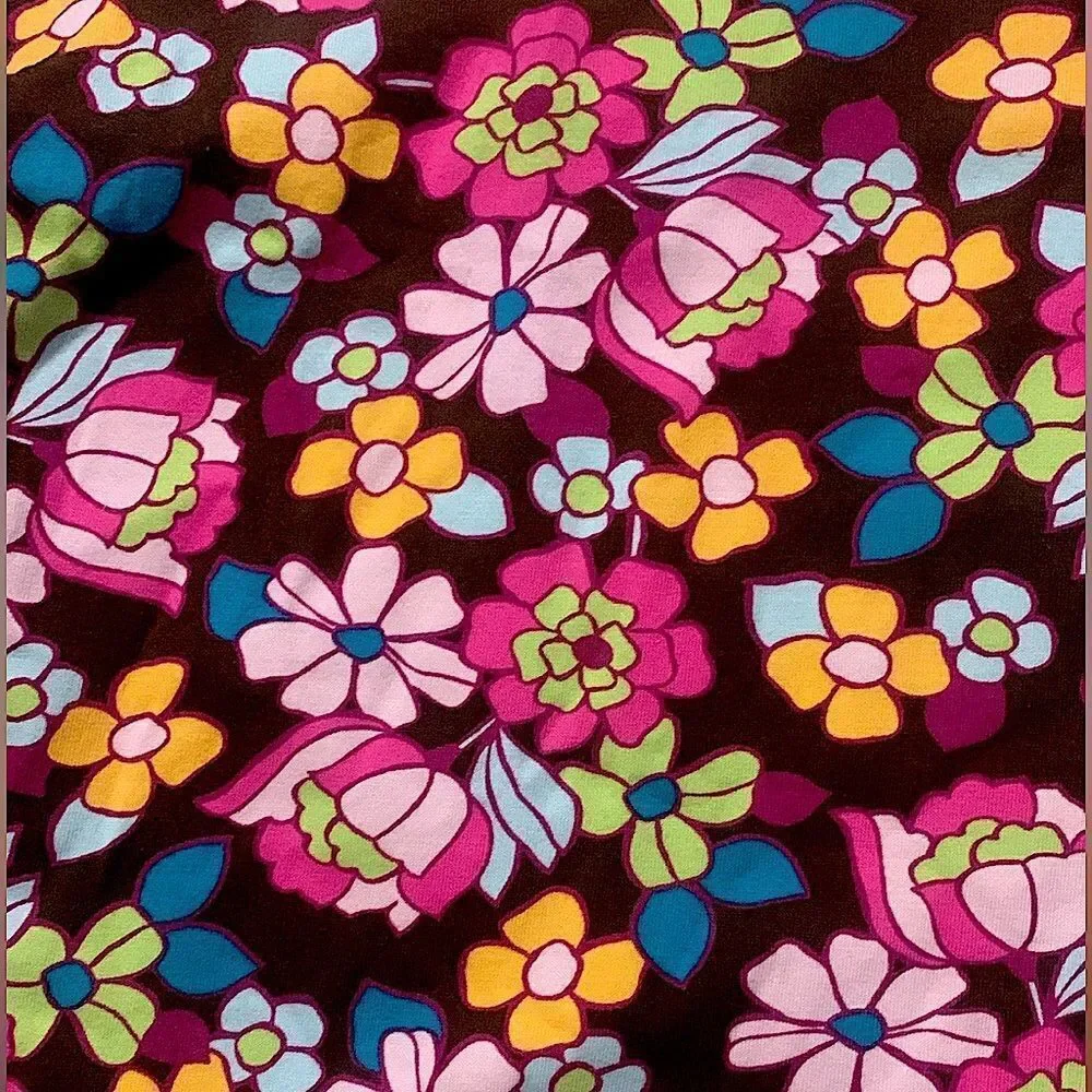 Hanna Andersson size 100 marroon Floral Dress